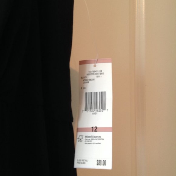 BLACK JEWELED DRESS - SIZE 12 - Picture 3 of 4